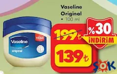 VASELİNE ORİGİNAL VAZELİN 100 ML VASELİNE ORİGİNAL VAZELİN 100 ML